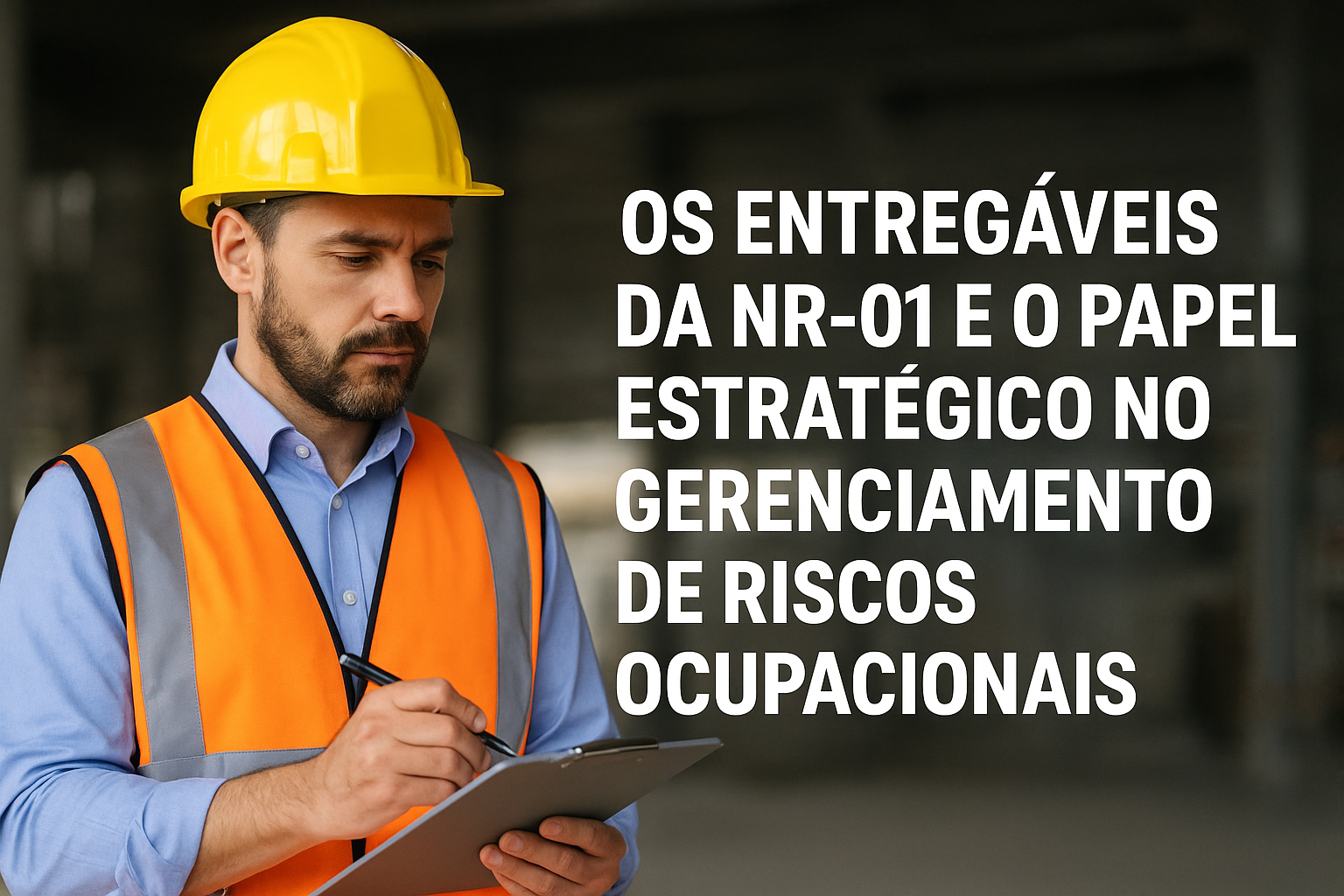 Os Entregáveis da NR-01 e o Papel Estratégico no Gerenciamento de Riscos Ocupacionais