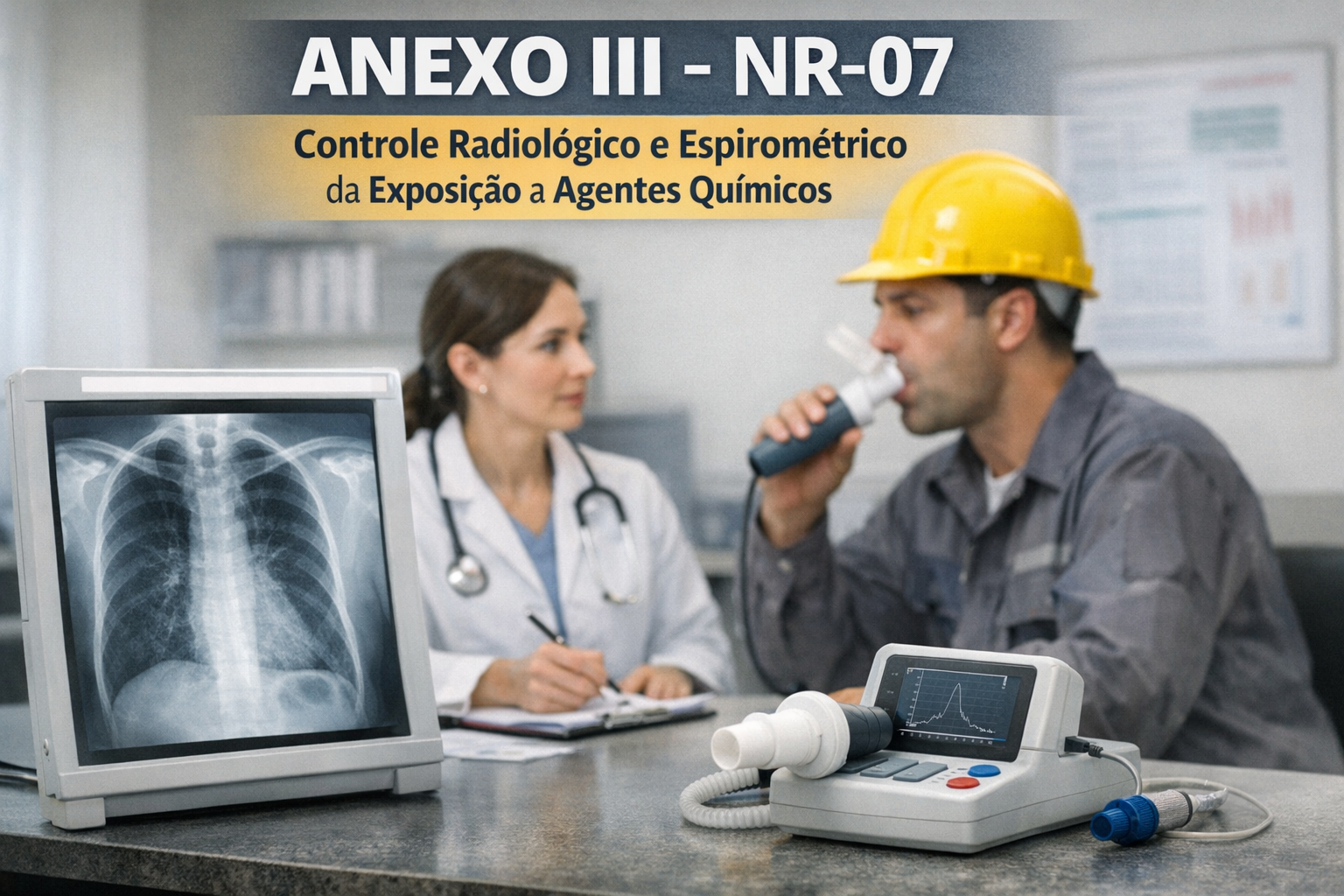 Anexo III da NR-07 Revelado: o controle radiológico e espirométrico que está evitando adoecimentos silenciosos e salvando empresas de passivos milionários