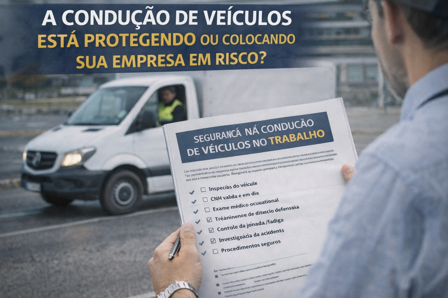 Condução de Veículos no Trabalho: O Guia Definitivo para Reduzir Acidentes, Evitar Multas e Proteger Vidas
