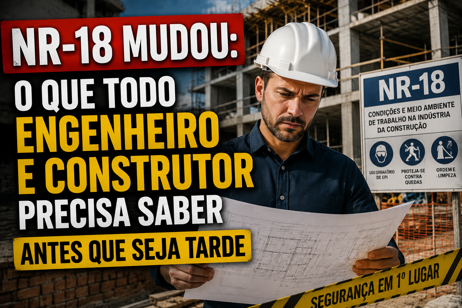 NR-18 mudou: o que todo engenheiro e construtor precisa saber antes que seja tarde