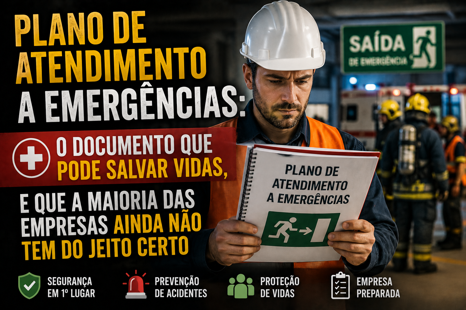 Plano de atendimento a emergências: o documento que pode salvar vidas, e que a maioria das empresas ainda não tem do jeito certo